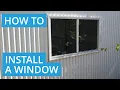 How to Install a Shed Sliding Window - AMIA