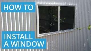 How to Install a Shed Sliding Window - AMIA