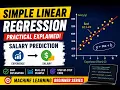 Simple Linear Regression Explained with Practical Salary Prediction Project Machine Learning
