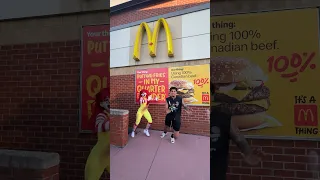 MCDONALDS MASCOT CHASED ME  MCDONALDS MASCOT CHASED ME