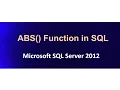 ABS Function in SQL