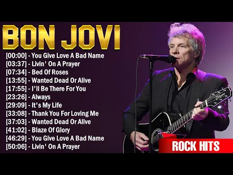 Download MP3 Bon Jovi Greatest Hits ~ Rock Music ~ Top 10 Hits of All Time