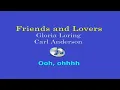 FRIENDS and LOVERS - Carl Anderson duet Gloria Loring (Lyrics Video)