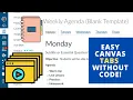 Easy Canvas Tabs - Without Code Learn to Download and Edit CANVAS Tabs for your Weekly Agenda
