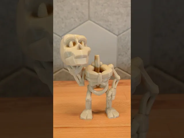 Mini Skeleton - Sculptember Model #8 video thumbnail