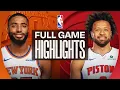 KNICKS at PISTONS FULL GAME HIGHLIGHTS February 6 2026