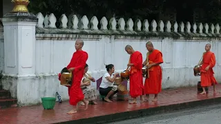 Buddhist Alms Ceremony, Luang Prabang, Laos