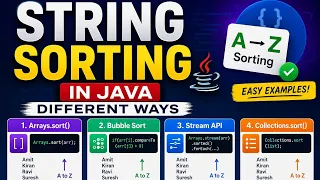 String Sorting in Java Different Ways Arrays sort Bubble Sort Java Programs