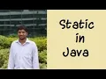 Core java session 28 Static keyword