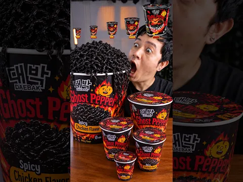 Tiny, Small, Big, GIANT Ghost Pepper RAMEN! 🔥🌶️