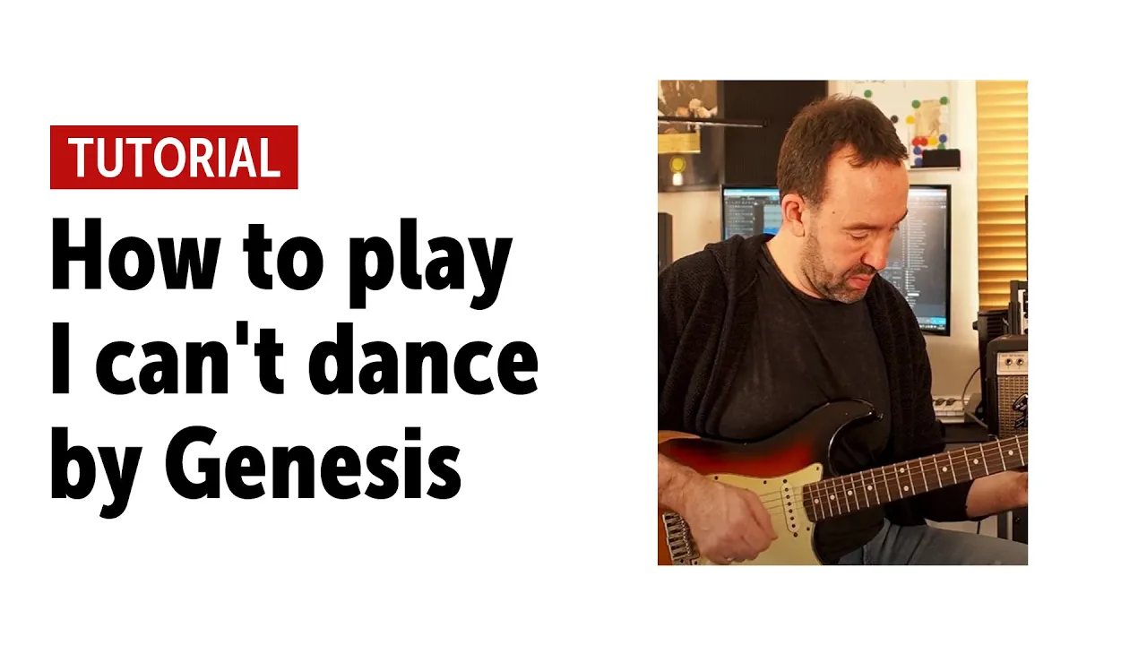 How to play "I can't dance" (Genesis) on the guitar in 5 minutes - Tabs in link below