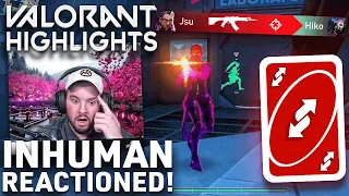 HIKO GETS INHUMAN REACTIONED! | 100 Thieves Hiko VALORANT Highlights