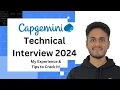 Capgemini Technical Interview Experience 2025 Questions Tips Preparation Guide