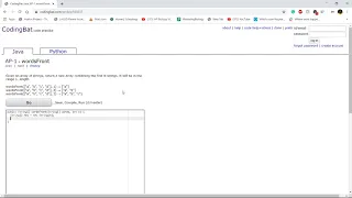AP-1 wordsFront Java Tutorial Codingbat com