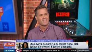 Good Morning Football Should Alvin Kamara Be Ranked Higher Than Saquon Barkley Zeke