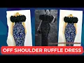 How to make off shoulder ruffle DIY easy steps