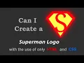 Animated Superman logo html and css Superman logo animation in css Superman logo css tutorial