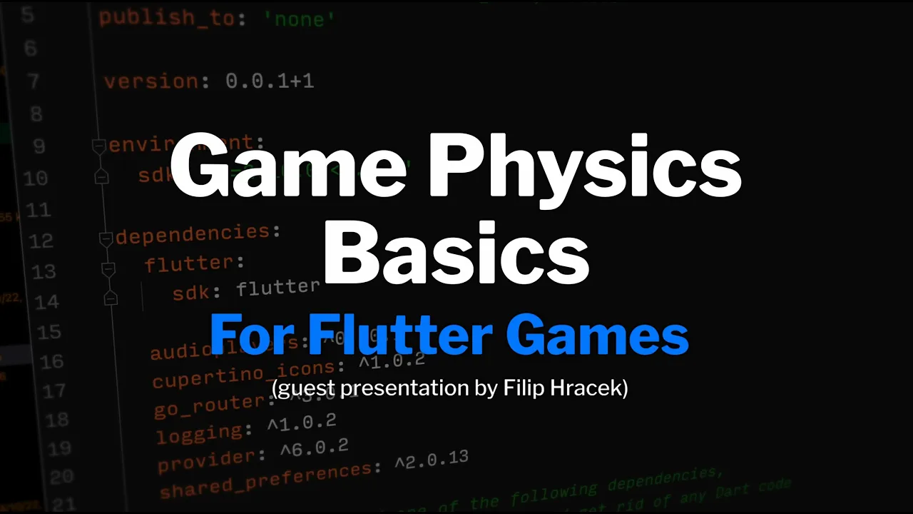 Game physics basics (for Flutter games)