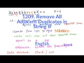 LeetCode 1209 Remove All Adjacent Duplicates in String II Explanation and Solution