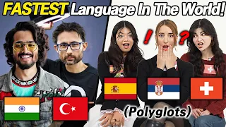 Which Language is The FASTEST LANGUAGE?? l Polyglots react to the Fastest Language in the world!!