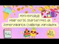 Lagu Mini Monday!! Maar eerst starten met de zomervakantiechallenge van Nadine