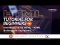 HTML Tutorial for Beginners - Introduction TO HTML HTML Boilerplate Explained