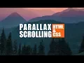 How to Create SIMPLE Parallax Scrolling Website Using HTML and CSS Quick Tutorial