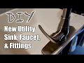 New DIY Replacement Utility Sink Faucet And Fittings