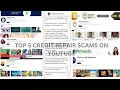 Top 5 Credit Repair Scams on YouTube MUST WATCH
