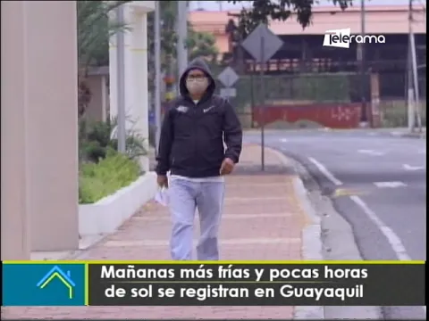 Mañana más frías y pocas horas de sol se registran en Guayaquil