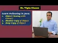 Java Object Cloning with Shadow and Deep Copy Dr Vipin Clases