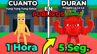 PUSE a PRUEBA un BRAINROT SECRETO en un SERVIDOR PUBLICO en Roba un Brainrot