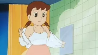 sizuka bath scene doraemon new 