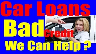 Car Loans - Bad Credit Auto Loans