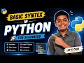 Python for Beginners Learn Python Basic Syntax in One Easy Tutorial CodeStrumWithAniket
