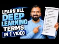 Learn All Deep Learning Terms in 1