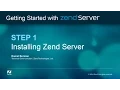 Step 1 Installing Zend Server