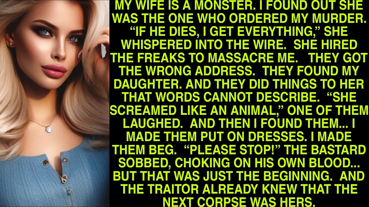 Outline Video My Wife Is A Monster. I Found Out She Was The One Who Ordered My Murder. “If He Dies, I Get