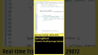 Java SpringBoot Tutorial Image Compression Resize Spring Boot in Telugu Web Development