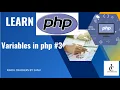 PHP Variables PHP Tutorial