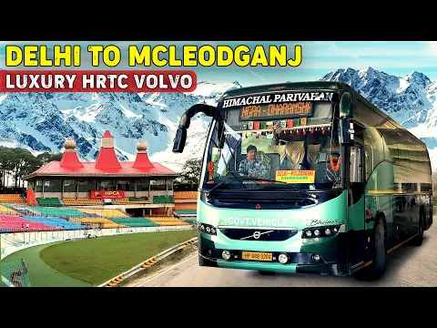 Download MP3 Delhi to McLeodganj in Luxury HRTC Volvo | Shimla-Kangra New Fourlane Update | Himbus