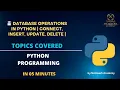 Database Operations in Python Connect Insert Update Delete