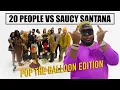 Download Lagu 20 PEOPLE VERSUS 1 RAPPER: SAUCY SANTANA #skinbone