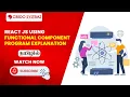 Function Component Program React JS Day 1 React JS Training in chennai Credo Systemz