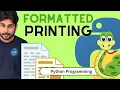 20 Formatted Printing Python Programming Sinhala
