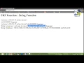 Lesson 6 part 4 PHP String functions
