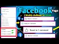 Facebook Reply to 1 comment React to 1 comment weekly challenge Facebook