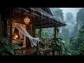 Steady Tropical Rain & Breeze in a Luxe Cabin ⛈️ Instant Sleep ASMR (4K UHD, Rich Original Audio)