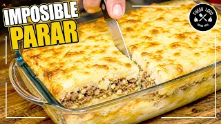 El PASTEL DE PAPAS que siempre triunfa: Carne jugosa, puré CREMOSO y queso gratinado