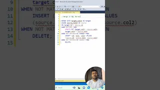 merge statement in SQL server